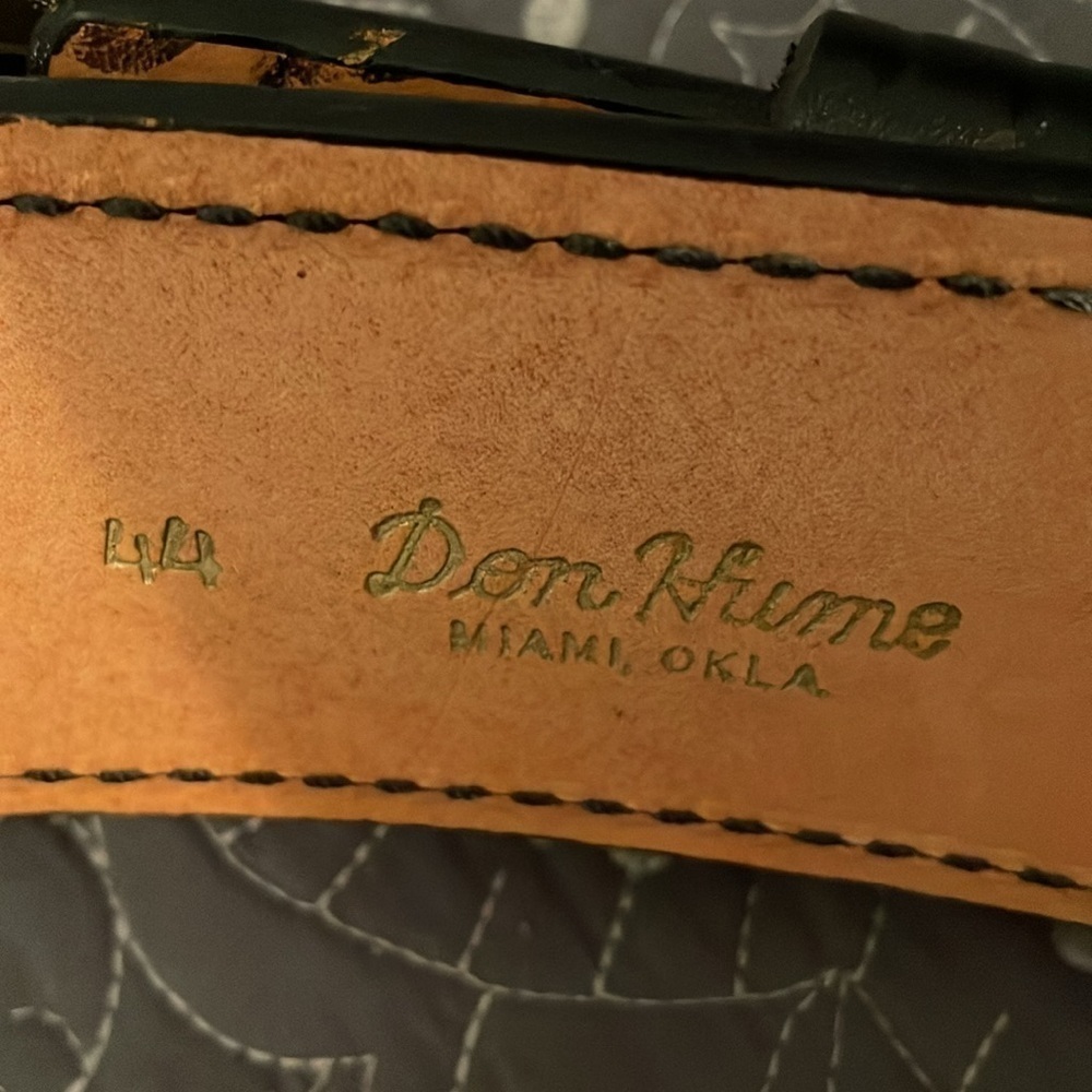 Don Hume B106 Patrol Style Black Leather Belt 44 - Picture 4 of 8